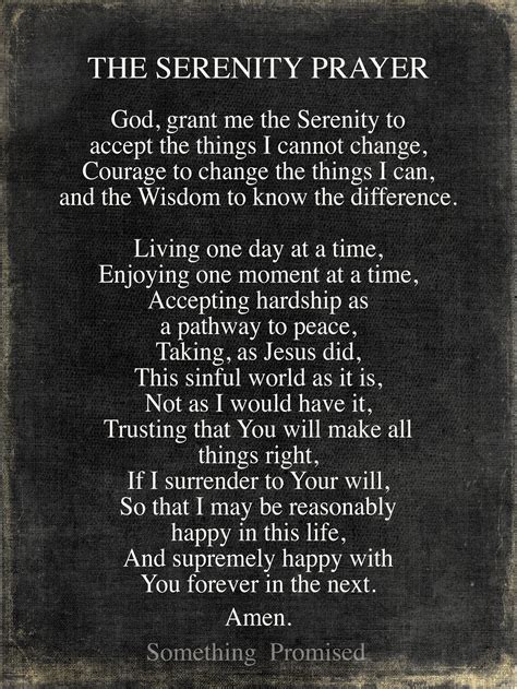 Full Serenity Prayer Metal Print on Reclaimed Wood Frame-recovery Wall ...