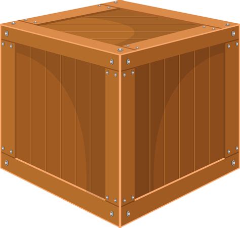 boxed crate wooden PNG 3d illustration 9378336 PNG Png File