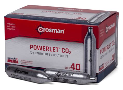 Buy Crosman 12-Gram CO2 Powerlet Cartridges for Use with Air Rifles and ...