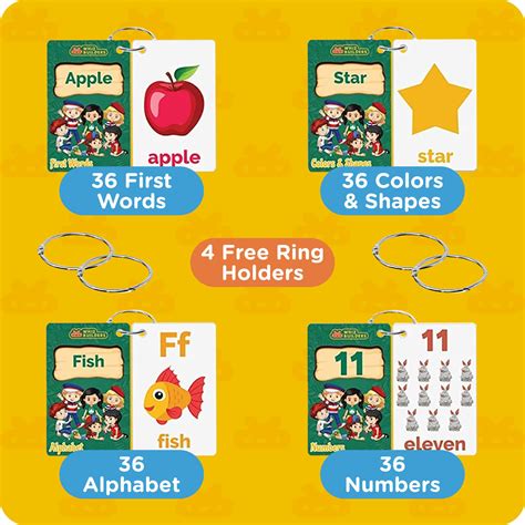 Buy 144 Flash Cards for Toddlers 2 3 4 5 Years, ABC Alphabet Letters ...