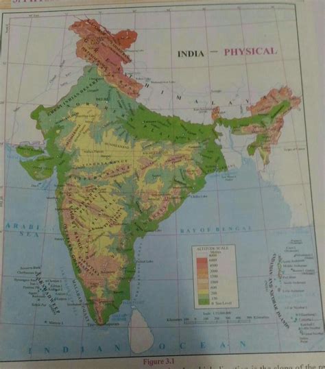 PHYSICAL MAP OF INDIA AND BRAZIL.PLOT THE FOLLOWING DETAILS IN THE ...