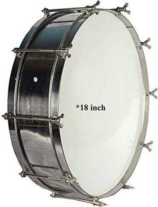 SM SAI Musicals steel THAP Drum 18" inch 1 pair beater : Amazon.in ...