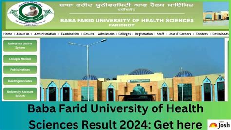 BFUHS Result 2024 OUT at bfuhs.ac.in; Direct Link to Download UG, PG ...