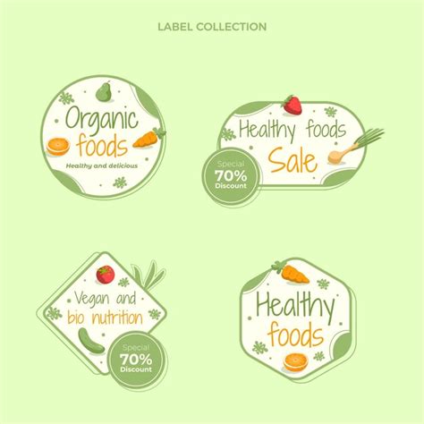 Images de Etiquette Aliments Sains – Téléchargement gratuit sur Freepik