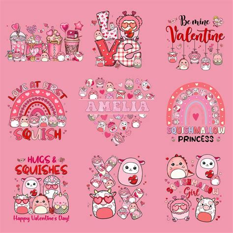 Valentine's Day Squishmallow Png, Digital Download, Valentine's Day ...