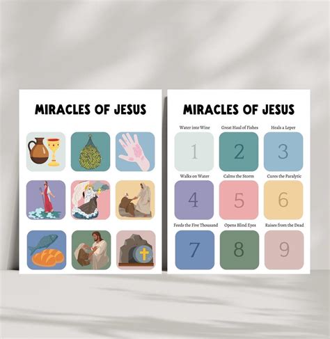 Miracles of Jesus | Bible Busy Book | Printable Worksheet for Kids ...