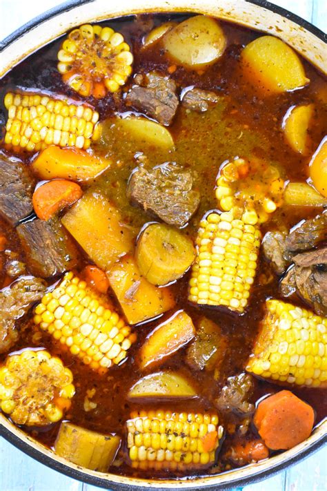 Puerto Rican Sancocho (Caribbean Beef & Vegetable Stew) - GypsyPlate