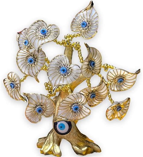 Buy Reiki Crystal Products Evil Eye Tree with Pot for Home Decor Good ...