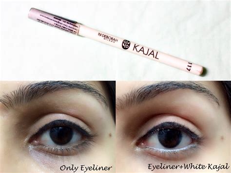 Deborah Milano 117 White Kajal Eye Pencil Review, Swatches