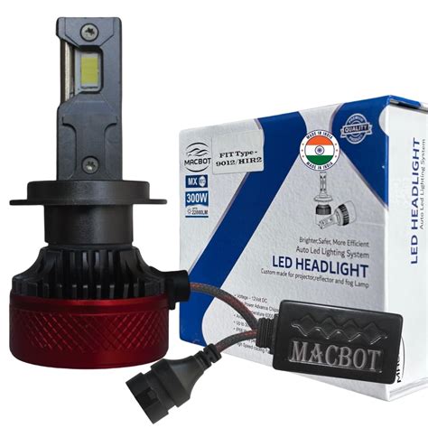 MACBOT 9012 Type LED Headlight Bulb 300 Watt MX-9012, with 2-Year ...