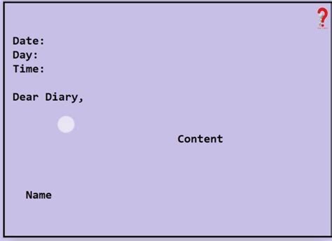 format of diary entry - Brainly.in