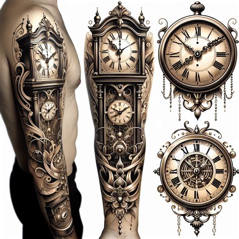 Best Grandfather Clock Tattoo Ideas | Vondy