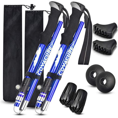 Covacure Trekking Poles Collapsible Hiking Poles - Auminum Alloy 7075 ...