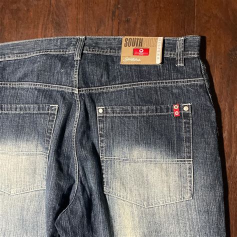 Blue southpole jeans size 40 Blue southpole jeans in... - Depop