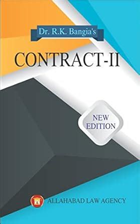 Buy Contract -II English Paperback By R.k Bangia Latest Edition 2023 ...