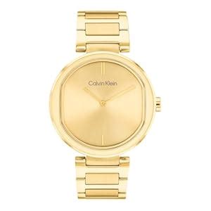 Buy CALVIN KLEIN Ck Sensation Qtz Basic Slim Light Champagne Round Dial ...