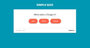 JavaScript Quiz App 的图像结果