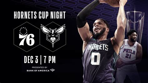 Charlotte Hornets vs Philadelphia 76ers | Spectrum Center Charlotte