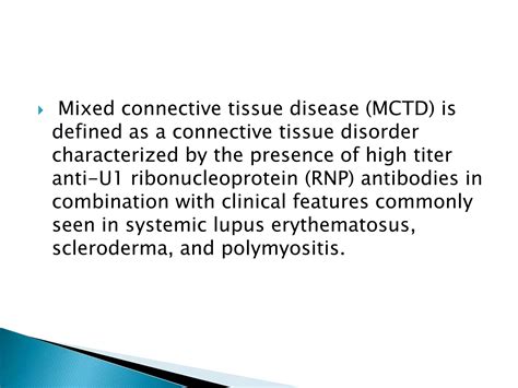 Mixed connective tissue disorder | PPTX