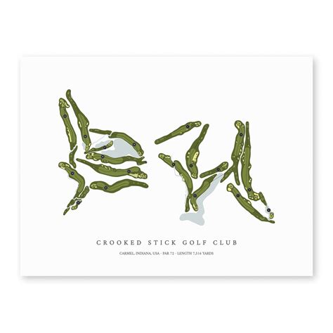Crooked Stick Golf Club | Heritage Style Golf Course Print
