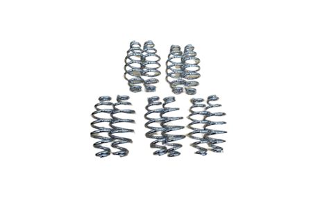 5 X PAIR HARLEY BOBBER CHOPPER BSA 5" SOLO SEAT SPRINGS IN CHROME ...