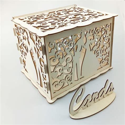 Buy Wooden Wedding Card Box Type 2 S Online at Low Prices in India ...