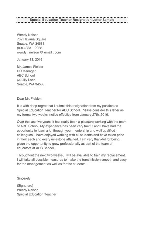 50 BEST Teacher Resignation Letters (MS Word) ᐅ TemplateLab