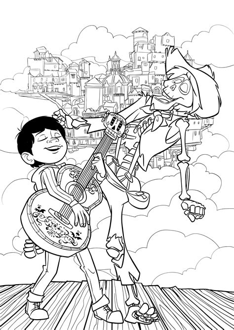 Coco Pixar Coloring Pages
