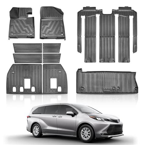Amazon.com: Shvgen Floor Mats&Cargo Liner Compatible for Toyota Sienna ...