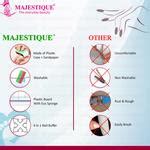 Buy Majestique Professional Manicure 4 Action Nail Buffer - Lightweight ...