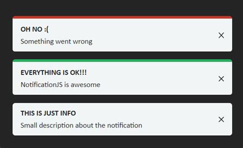 JavaScript DOM Notification 的图像结果
