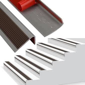 Socein Vinyl Stair Nosing, Stair Edge Protector, Stair Steps Edge Trim ...