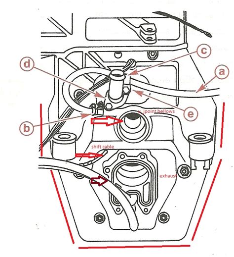 Image result for mercruiser gear lube hose fitting transom conection point