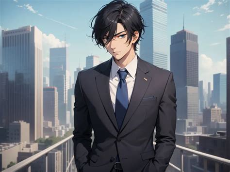 Anime Male Business Suit 的图像结果