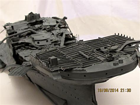 Titanic Wreck Stern Model