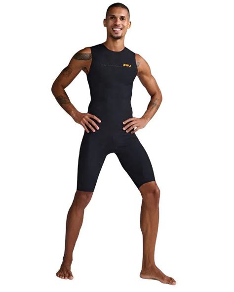 2XU MT6658D Propel Men's Swimsuits (Black/Turmeric) – BUMSONTHESADDLE