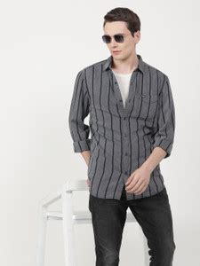 Wrangler Men Striped Casual Blue Shirt - Buy Wrangler Men Striped ...