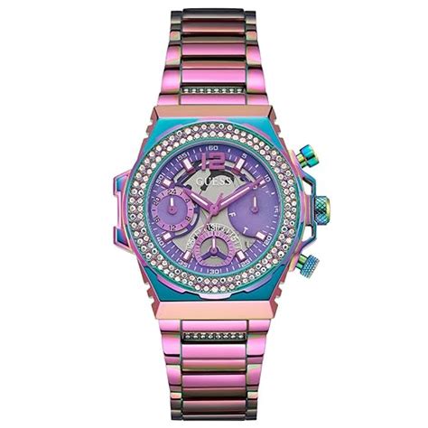 GUESS Womens Stainless Steel Analog Multicolor Dial Watch-Gw0552L4 ...