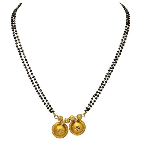 Jewar Mandi Gold Plated South Indian Mangalsutra Pendant 24 Inch ...