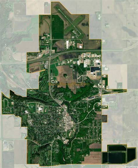 Map of Jackson city, Minnesota - Thong Thai Real