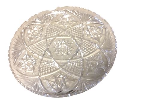 Lot - Cut Glass Platter