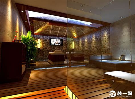 新中式风格洗浴中心装修效果图-家居美图_装一网装修效果图