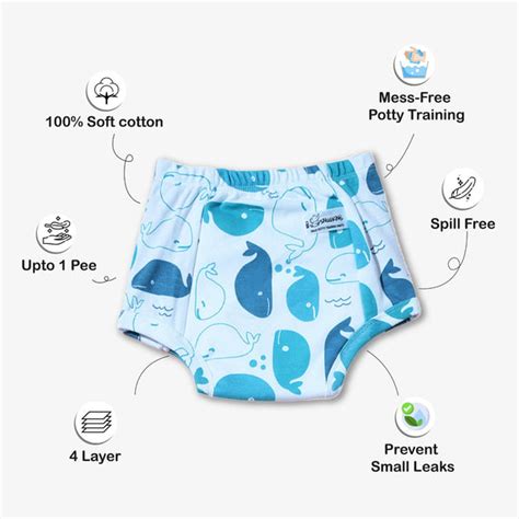 Watermelon-Whale Print Potty Training Pants | Snugkins