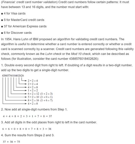Credit Card Number Algorithm Check 的图像结果