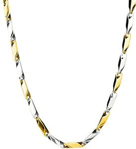 Dinisha Stainless Steel Rice Design Chain for Men's & Boys Gold-plated ...