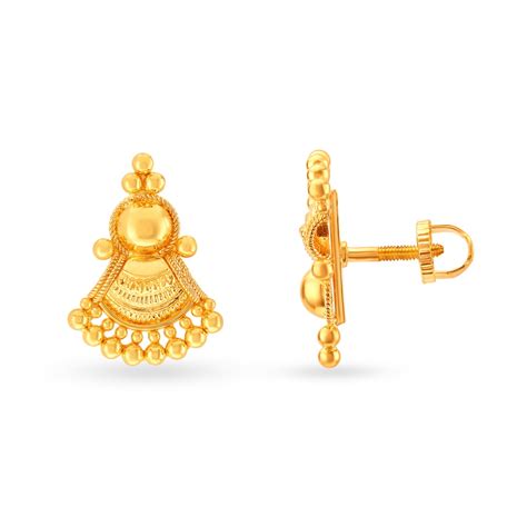 Timeless Beauty Gold Stud Earrings