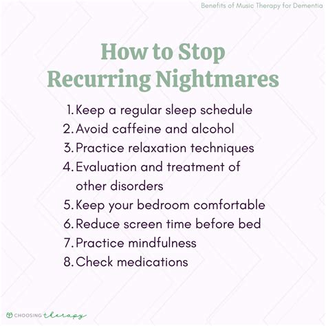 How to Cope with Recurring Nightmares