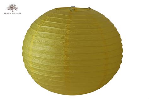 Buy Brown Village Yellow Color Paper Lantern (Pack of 2) Online at Low ...