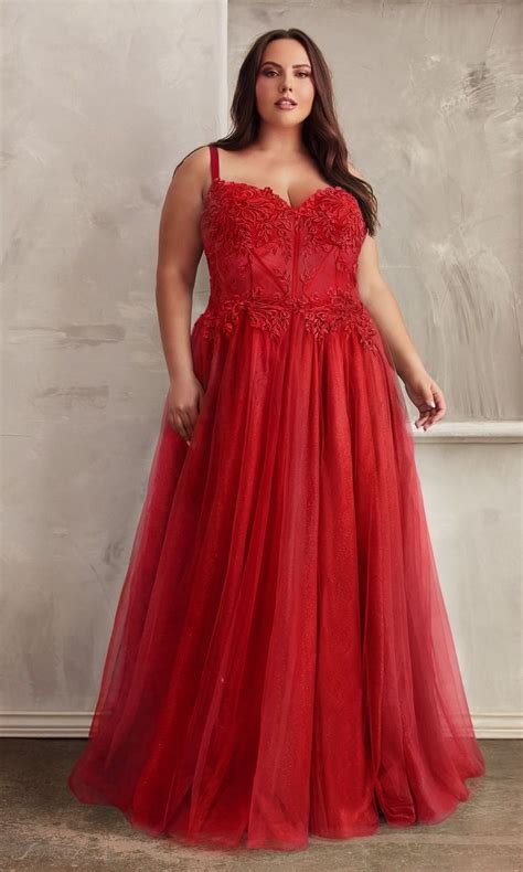 Ladivine C150C Long Plus-Size Prom Dress - PromGirl