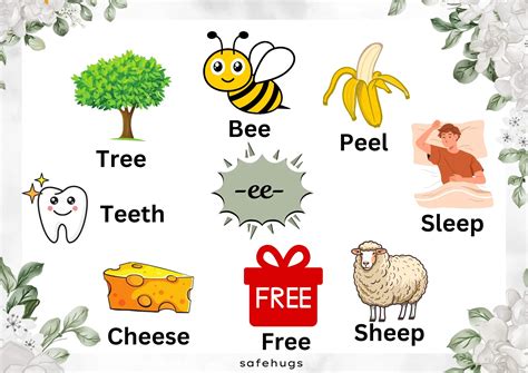 ‘ee’ Words for Kids with Pictures & Worksheets